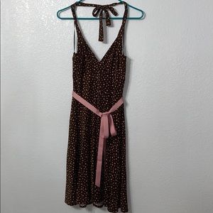 Pink polka dot dress